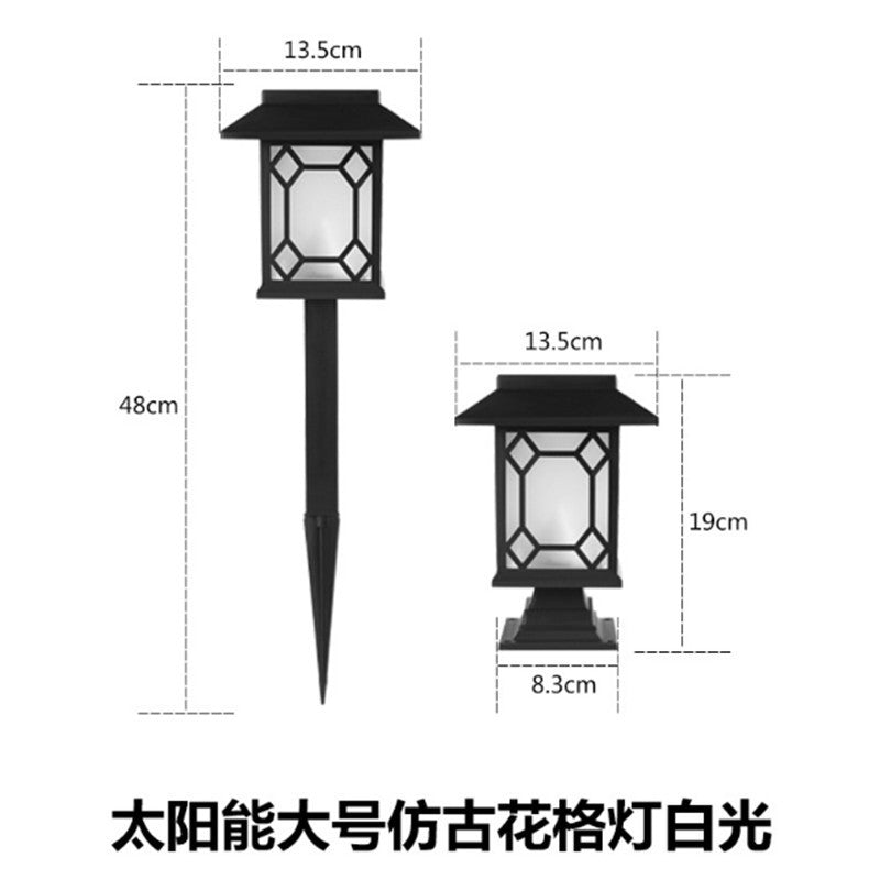 New Solar Lawn Light Garden Light Outdoor Waterproof Garden Villa Ground Light Landscape Decoration Dual-use Street Light