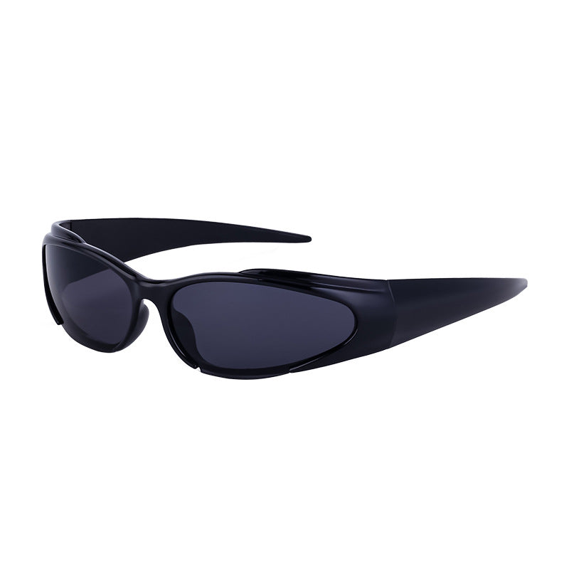 European and American Sports Windproof Cycling Sunglasses for Men and Women Sun Protection Personality Y2K Millennium Sunglasses Glasses Glasses