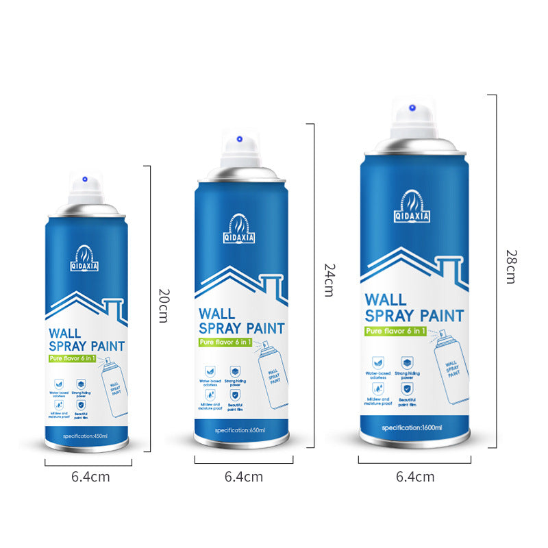 Specialized Wall Spray Paint for Wall Repair, Water-Based Renovation, White Stain and Graffiti Cover, Self-Spray Paint for Home Use