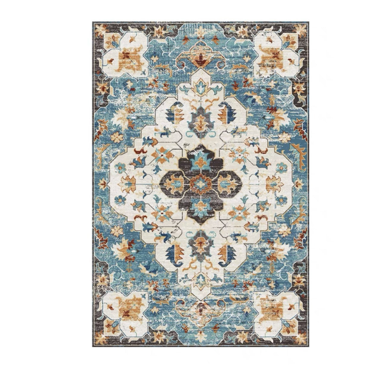 Thickened Imitation Cashmere Persian Carpet Vintage Ethnic Style Living Room Carpet Full Carpet Sofa Coffee Table Rug carpet