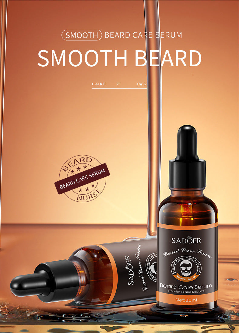 Full English Beard Care Serum SADOER Men's Beard Care Solution30ml  Foreign Trade Wholesale