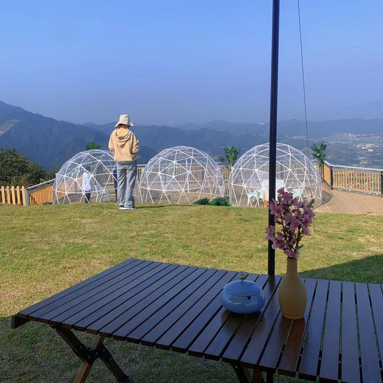 4Transparent Tent Hotel Scenic Spot Dome Starry Sky Tent Camp Round Ball-shaped Famous Accommodation Bubble House Starry Sky Room