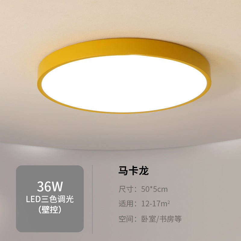 led Ceiling Light Round Bedroom Room Light Nordic Macaron Home Dining Room Study Hallway Balcony Lighting