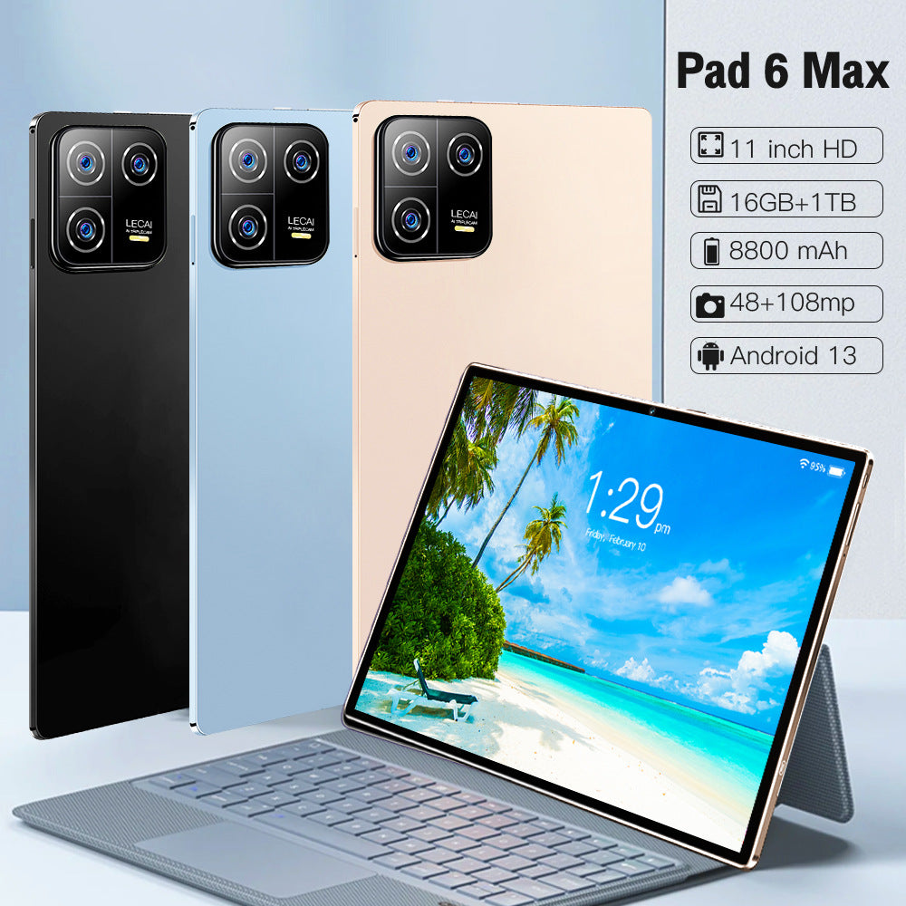 Pad 6 Max Android Tablet16+1T Large Screen Eye Protection Tablet Manufacturer In Stock Wholesale