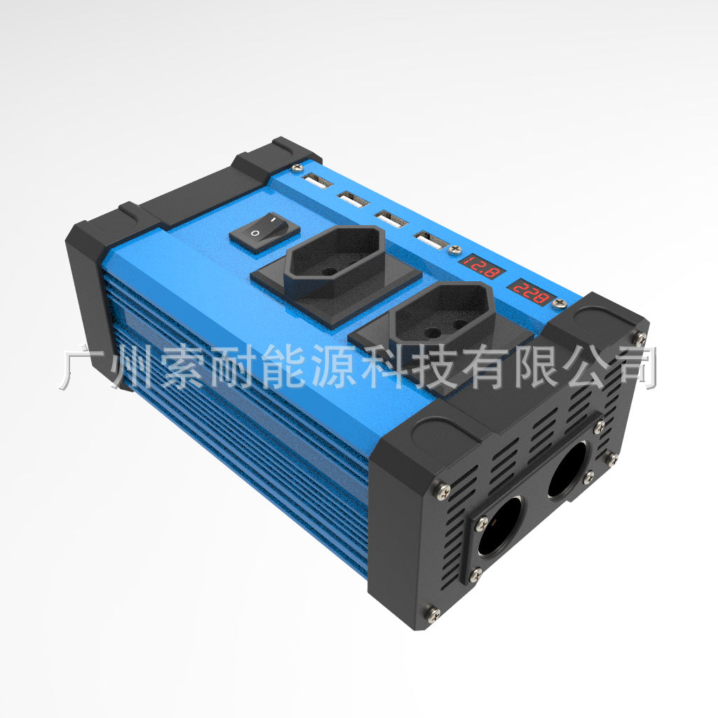 E-commerce12V Turn110V 220V Vehicle Inverter 4USB Dual Voltage Display car inverter