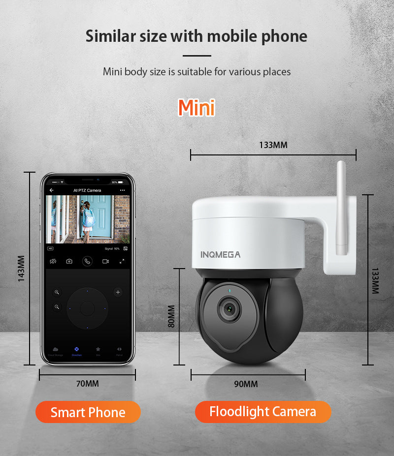 Factory Private Model Tuya Camera500High Definition Surveillance Dome Camera with Night Vision WiFi Graffiti IP66