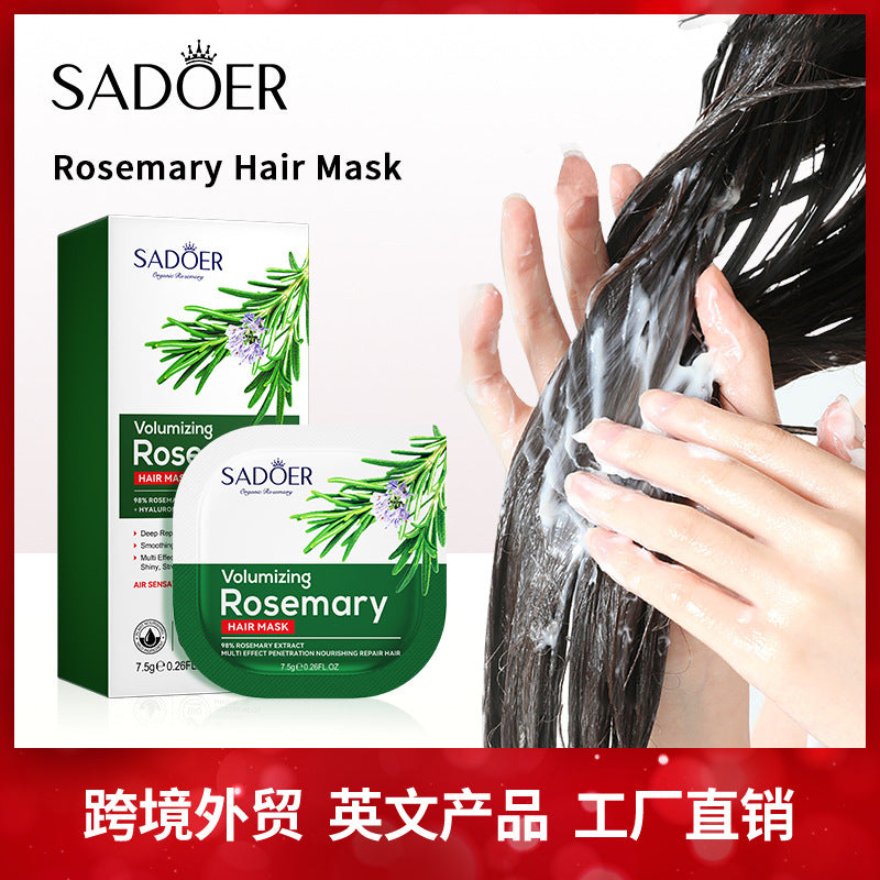 Full English Rosemary Hair Mask SADOER Little Pudding Frizz and Split Ends Smoothing Conditioner Wholesale