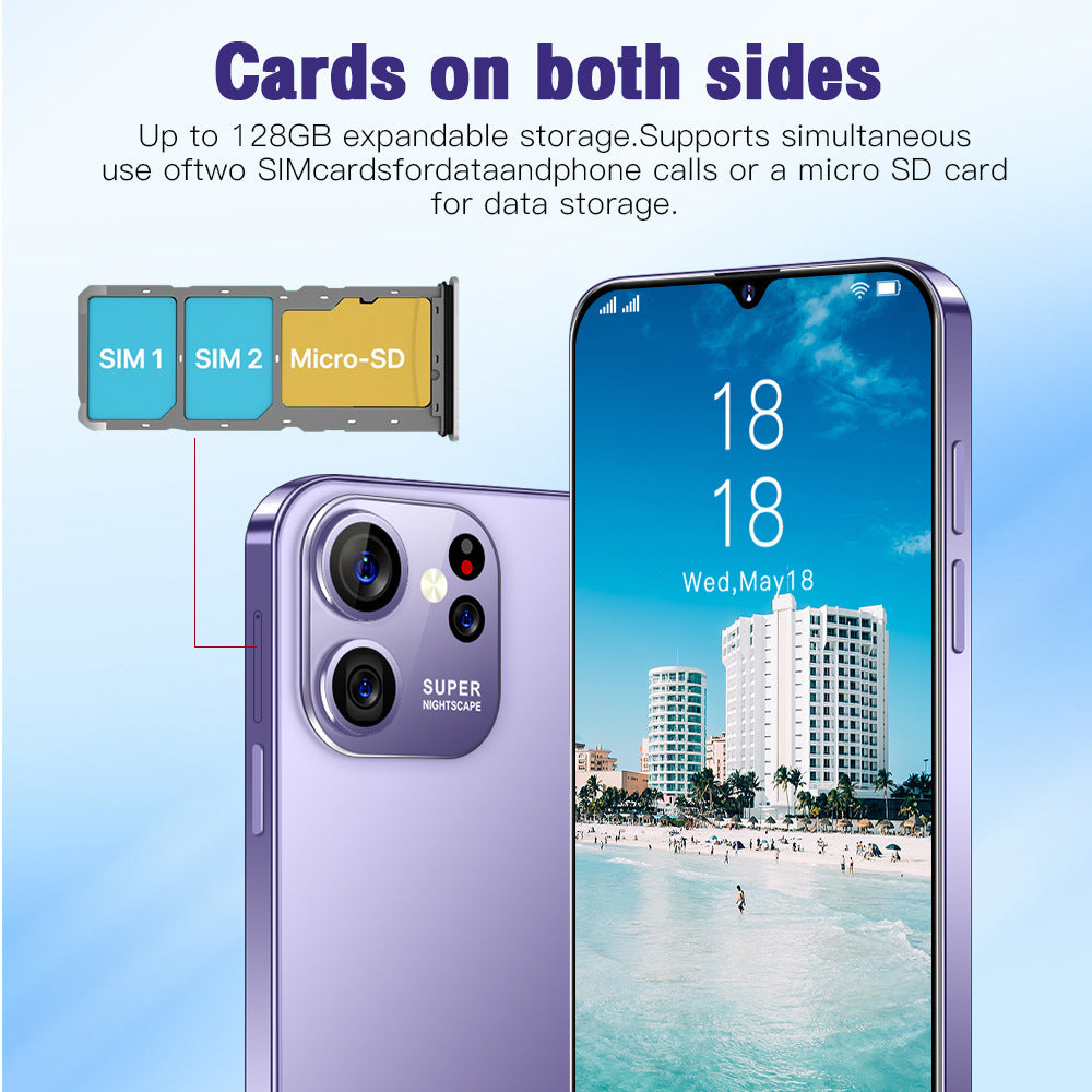 New s23ultra Smartphone6.8Inch High Definition Screen All-in-One Machine4G Android Student Phone Wholesale