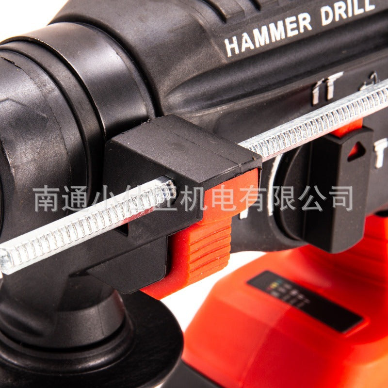 Rotary Hammer Drill Cordless Lithium Electric Hammer High Power Variable Speed3Functional Brushless Impact Drilling Tool with Drill Bit