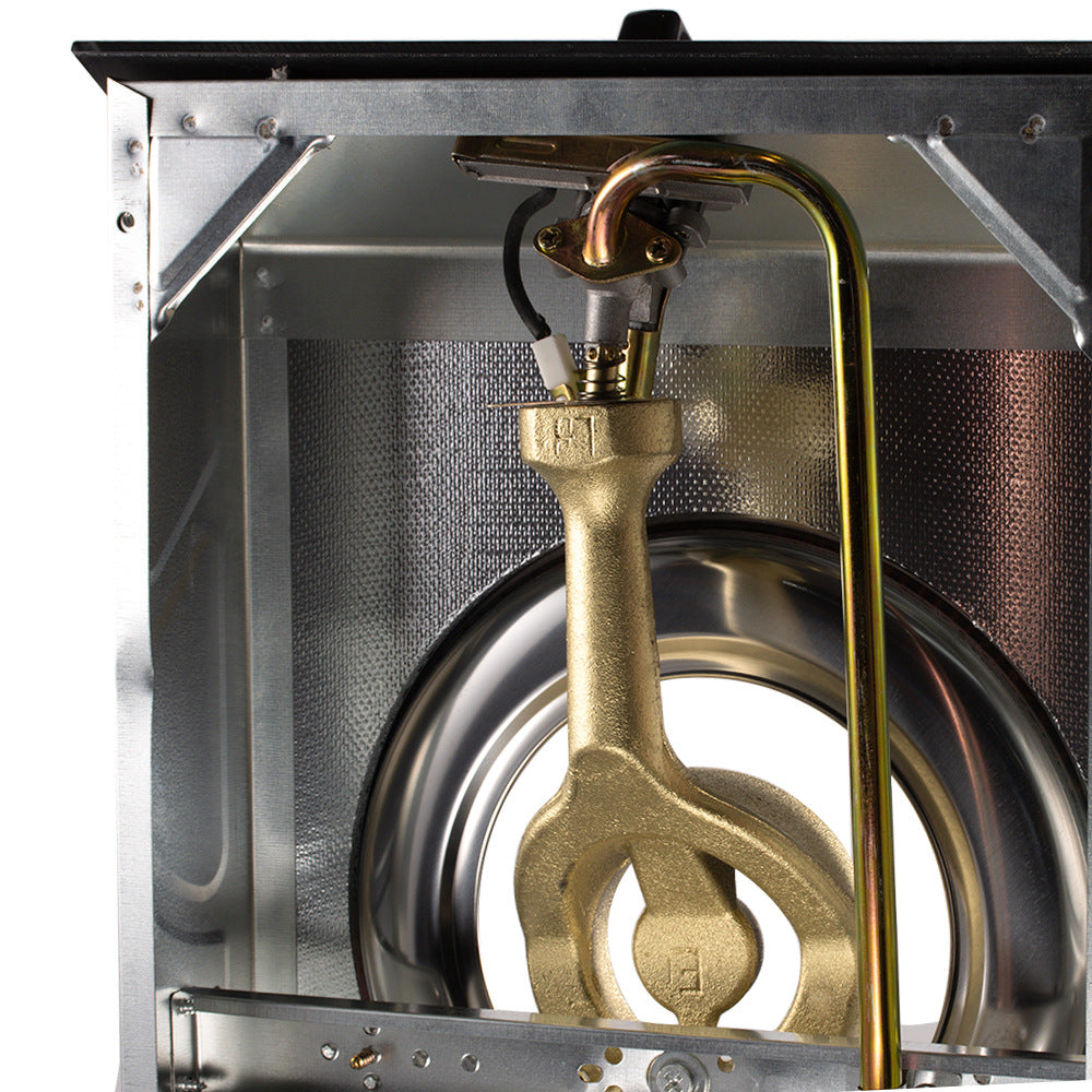 European Standard Gas Stove Single Burner Household Liquefied Gas Tabletop Flameout Protection Glass Rotating High Heat Natural Gas R.8034