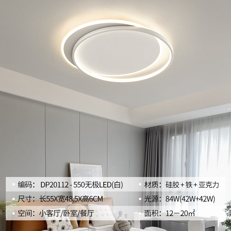 Light Luxury Nordic Ceiling Light for Living Room, Simple Modern Elegant Rectangular Creative Home Hall Master Bedroom Lighting