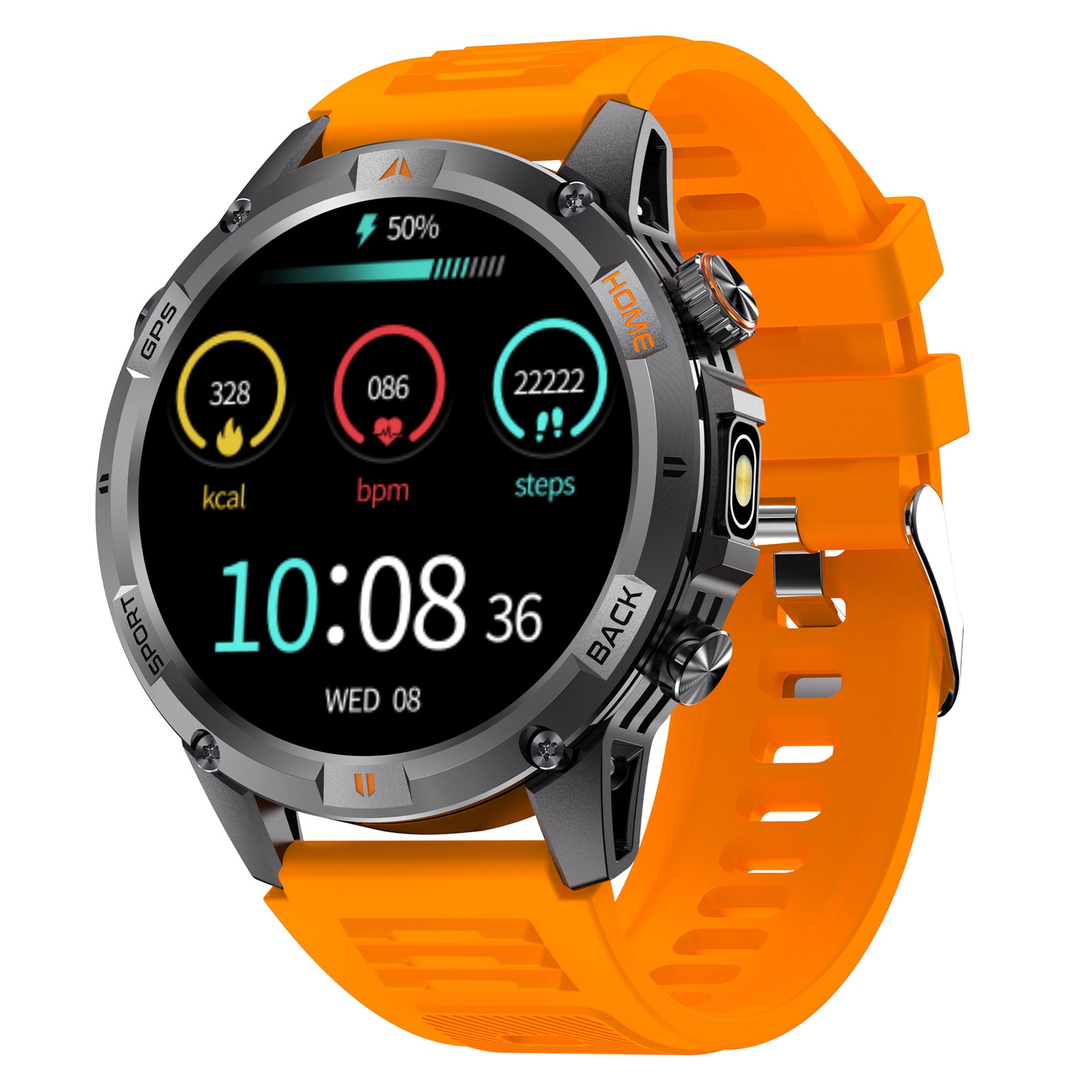 YK15Smart Watch Bluetooth Call Heart Rate Pedometer Sleep Depth Waterproof GPS Beidou Positioning Sports Three-Proof