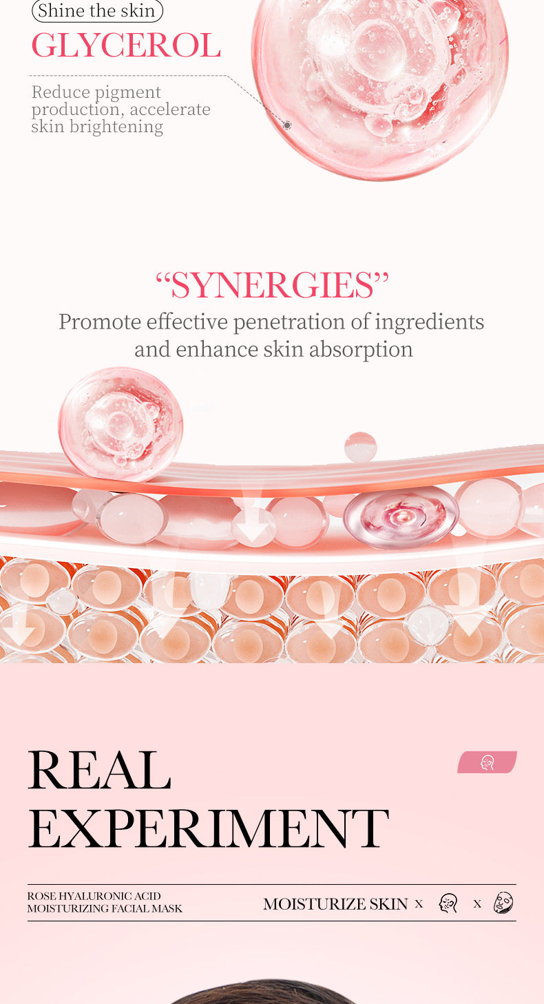 Rose Mask25g BIOAOUA Hyaluronic Acid Moisturizing Hydrating Tablets for Cross-Border Wholesale