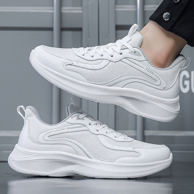 Plus Size Men's Fashion Casual Sneakers Trendy Versatile Breathable Mesh Shoes Lightweight Running Shoes Luxury Travel Shoes