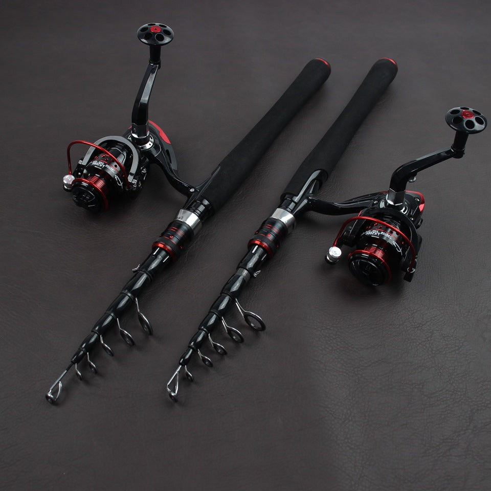 Ultra-short Portable Telescopic Lure Rod Carbon Short Sea Rod Retractable45Centimeter Fishing Gear Manufacturer Wholesale Fishing Rods