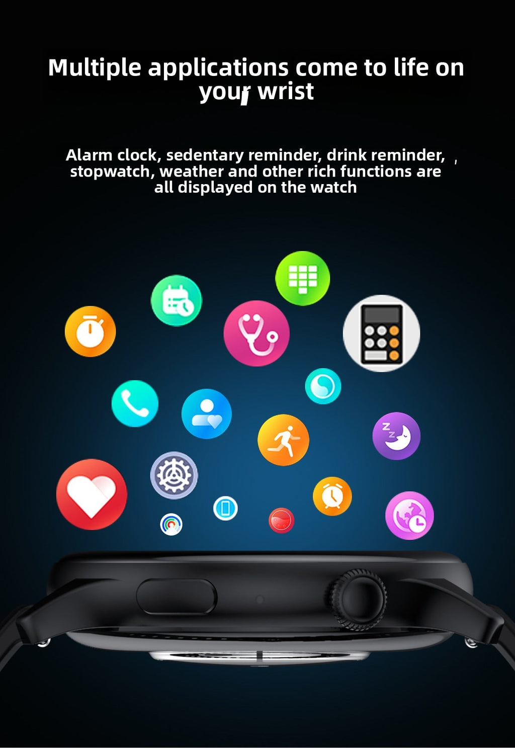 HK85Watch Bluetooth Call Heart Rate Monitoring Exercise Blood Oxygen Blood Pressure AMOLED Multi-Dial Switch Smart Health