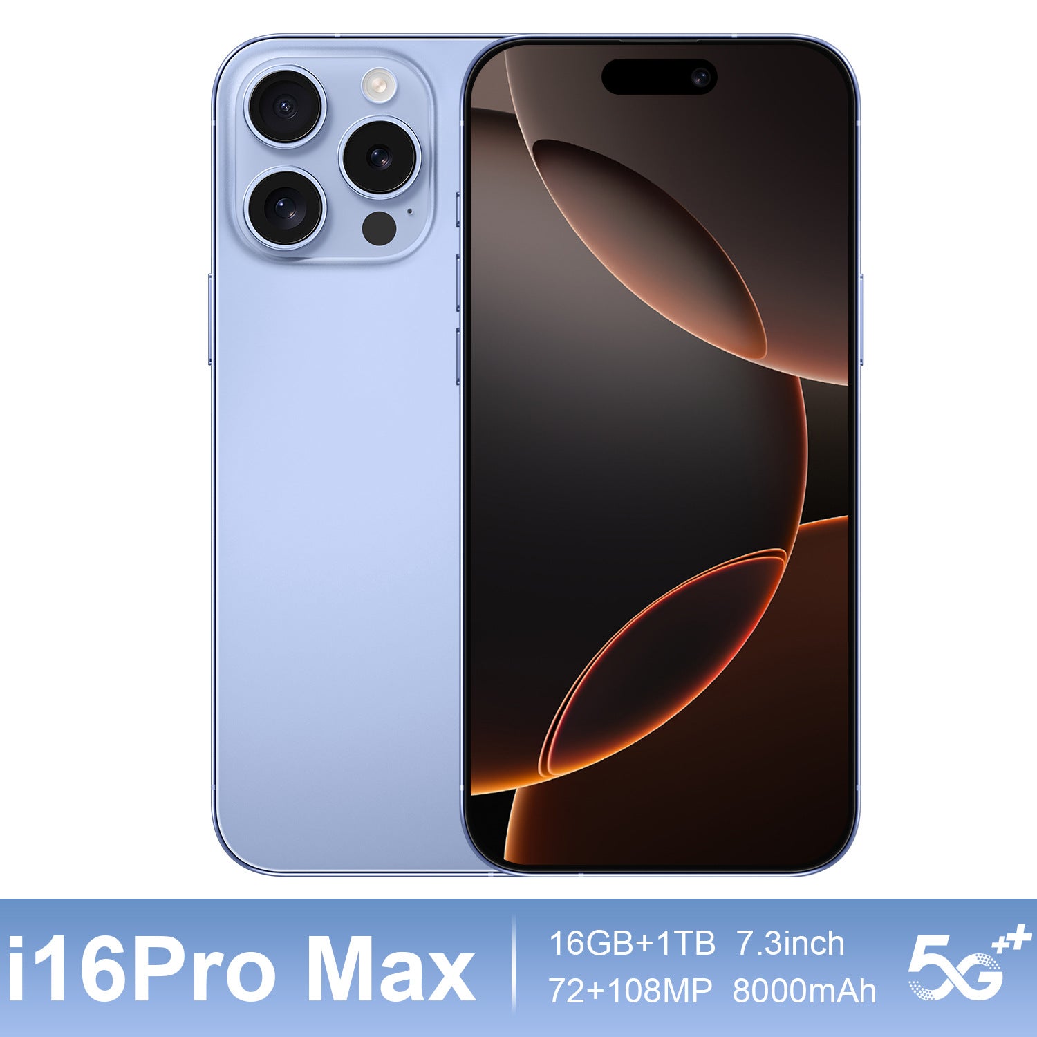 Hot-Selling Android Phone i16Pro Max Smartphone7.3Inch16+1T Factory Direct Sales of Mobile Phones
