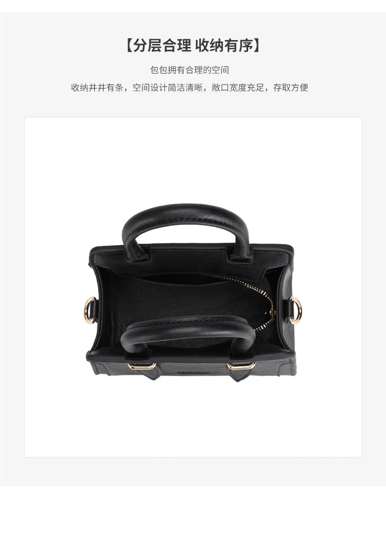New Handbag for Women Fashionable Small Square Bag French Style Daily Light Luxury Niche Commuting Trendy Single Shoulder Crossbody Bag for Women
