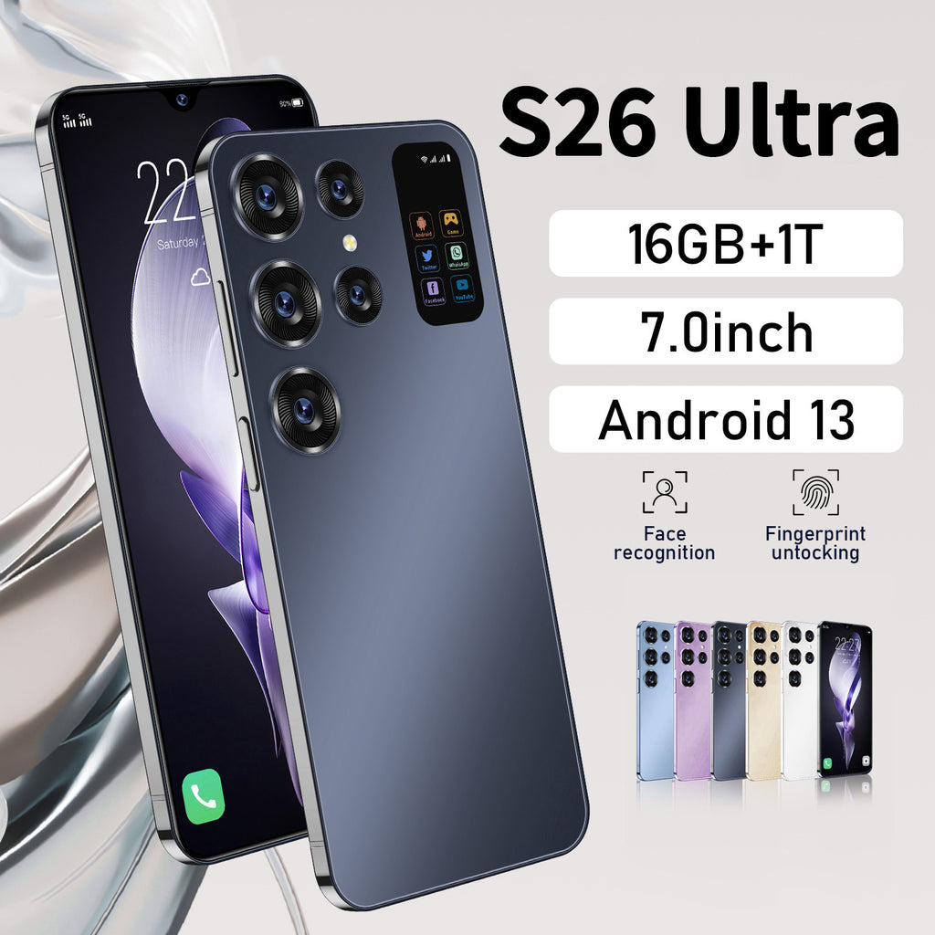 Hot selling product S26 Ultra Android Smart Large Screen Phone16+1T Factory Direct Sales Mobile Phones