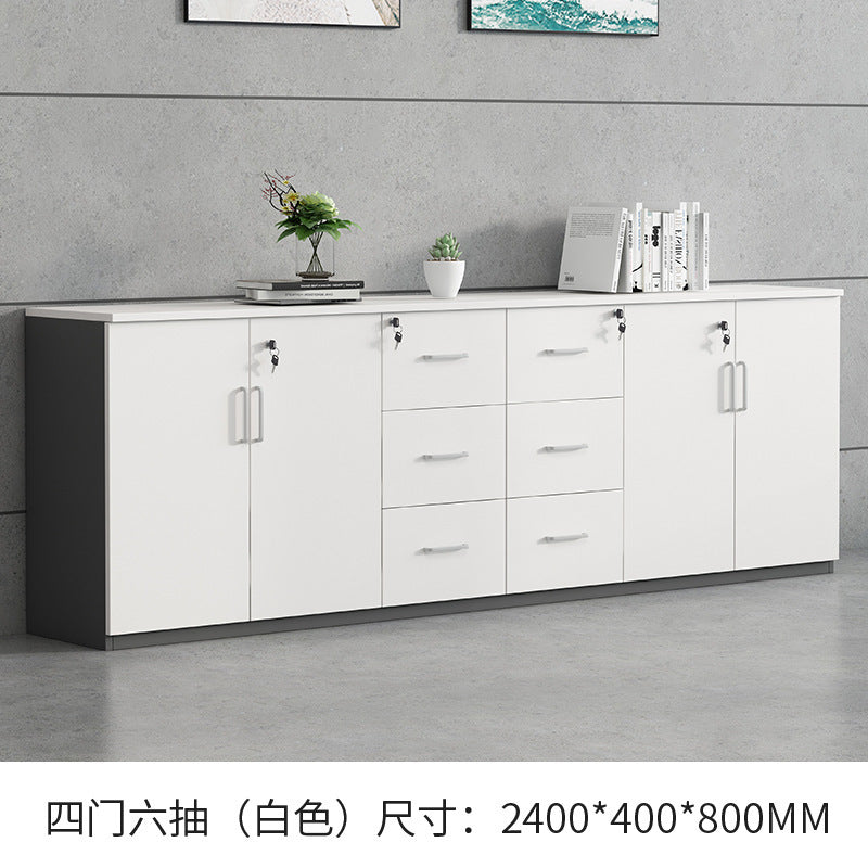 File Cabinet Data Cabinet Low Cabinet Wooden Lockable Archive Cabinet Small Office Storage Side Cabinet Partition Cabinet