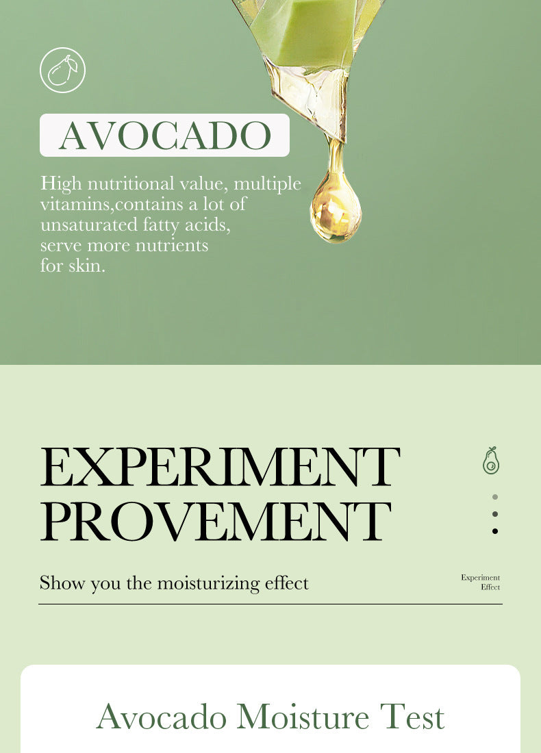 Avocado Face Cream SADOER Silky Hydrating Refreshing Non-Sticky Moisturizing Cream Cross-Border Wholesale