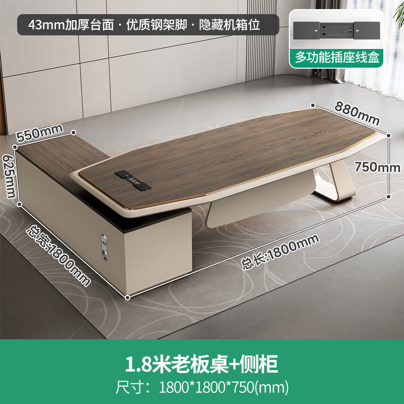 Office Desk Boss Desk Simple Modern Executive Desk Office Desk Office Chair Set Manager Desk President Desk