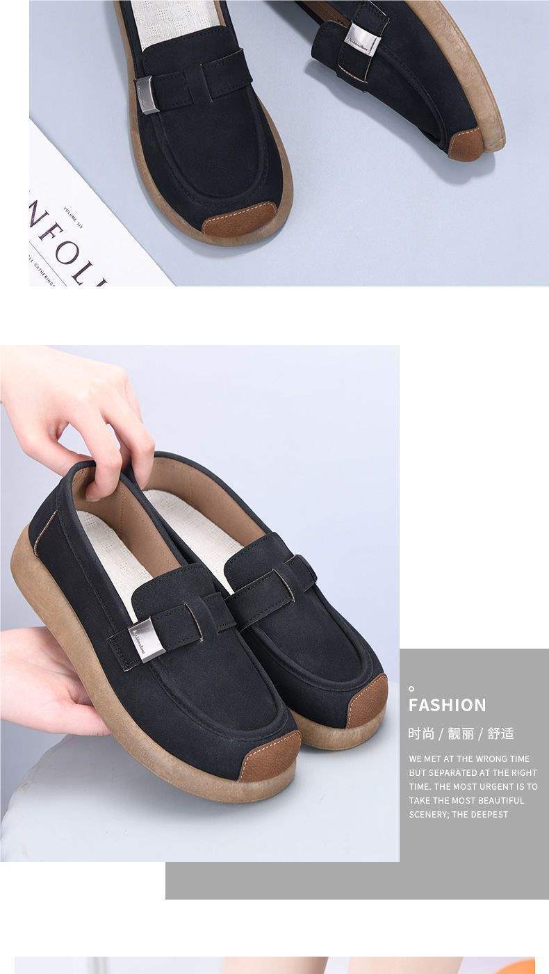 2025New Birkenstock Shoes for Women, Old North Cloth Shoes, Non-Slip Breathable Soft Sole, Non-Slip Mom Shoes, Spring Single Shoes