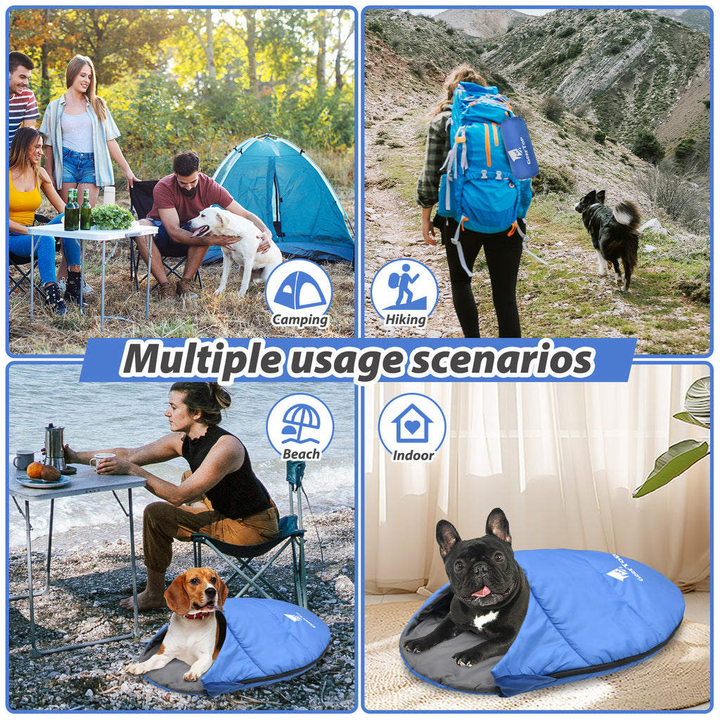 Wholesale Pet Warm Sleeping Bag Outdoor Beach Camping Portable Mummy Lightweight Waterproof Winter Pet Sleeping Bag