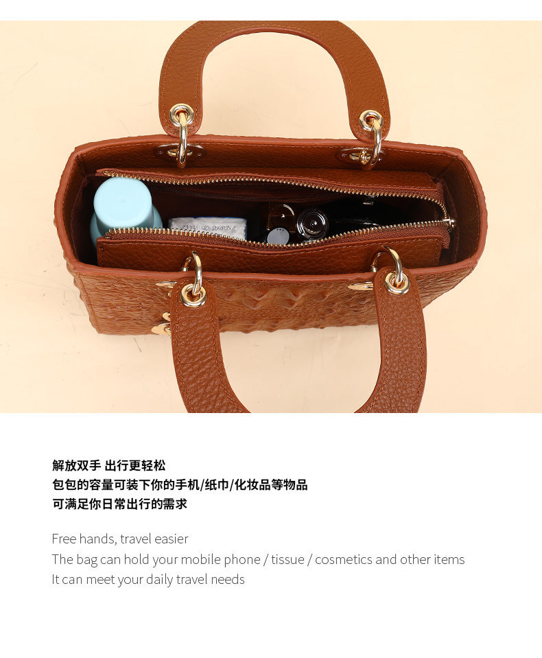 Source Factory New Fashion Classic Retro Tote Handbag Versatile Shoulder Trendy Women's Bag
