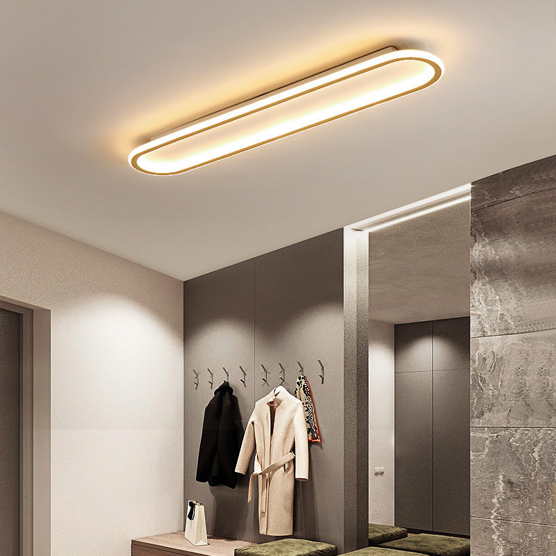 Aisle Light Corridor Light Modern Simple Entryway Porch Balcony Light Iron Art Long Strip Cloakroom led Ceiling Light Fixtures