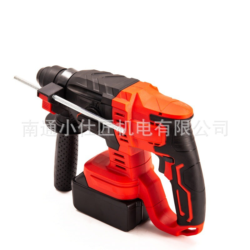 Cross-Border Brushless Electric Hammer Rechargeable Lithium Battery Tool Three-in-One Concrete Drilling High-Power Grooving Drilling Impact Drill
