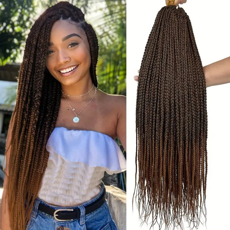 Cross-border Crochet Three-strand Braid Three strand braided synthetic hair extens