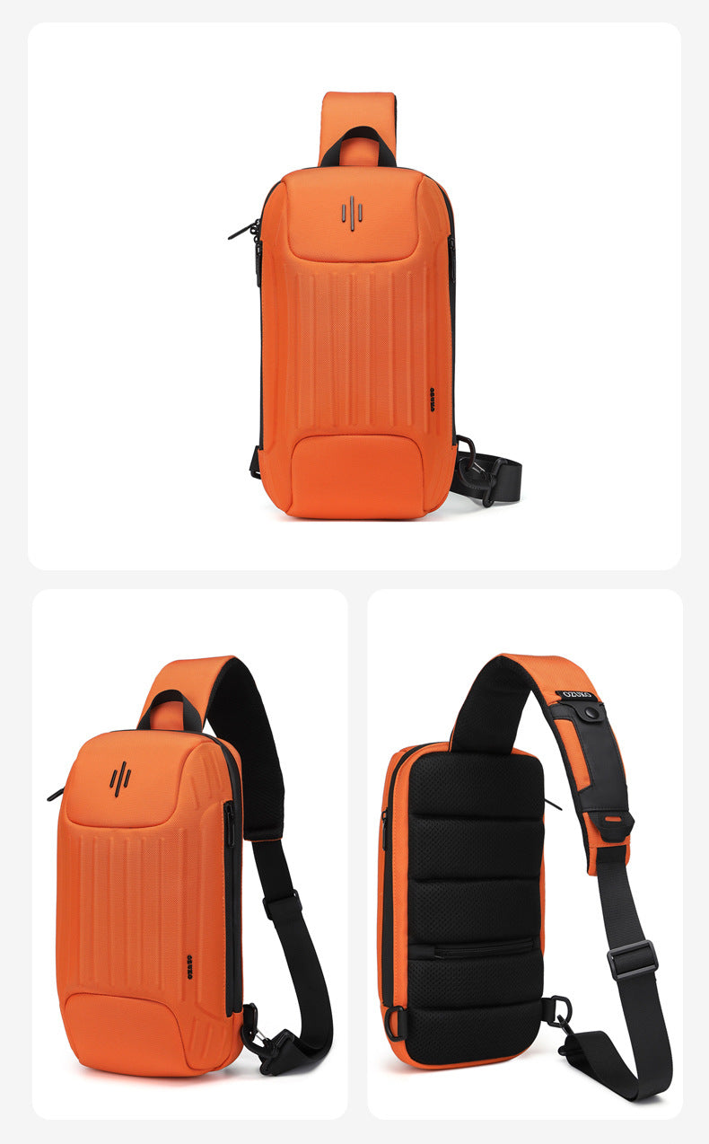 ozuko New Men's Chest Bag Casual Versatile Crossbody Bag Waterproof Anti-theft Men's Bag Crossbody Bag High-end Feel