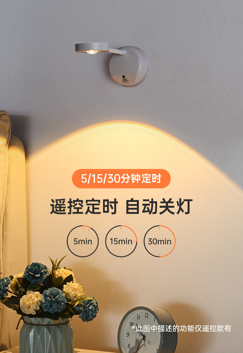 new indoor wireless wall light spotlight Charging led Intelligent Human Body Sensor Light Remote Control Picture Light