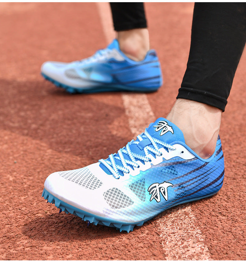 New Track and Field Spikes Men's Full Palm Carbon Plate7Student Physical Education Training Running Shoes for Long Jump and Middle Distance Running for Women