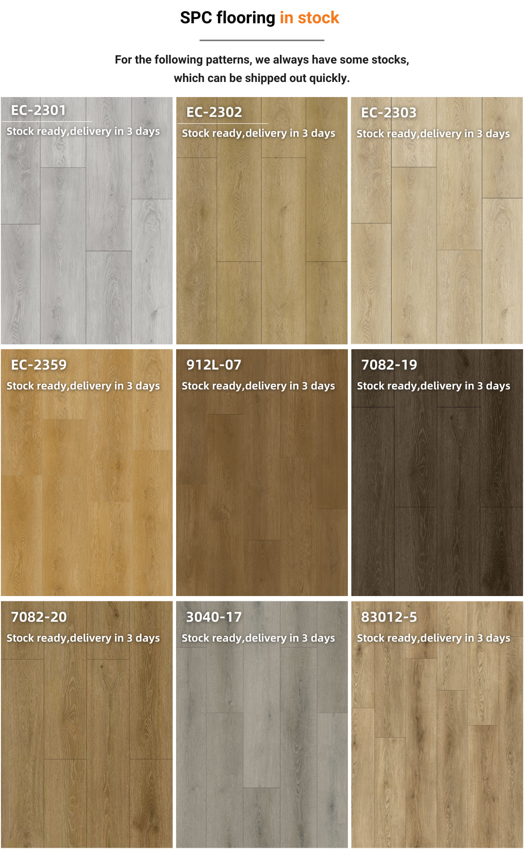 Residential Home Decoration 4mm PVC Vinyl Plank Tile Wood Engineered SPC Flooring for Hotel Kitchen Office Living Room
