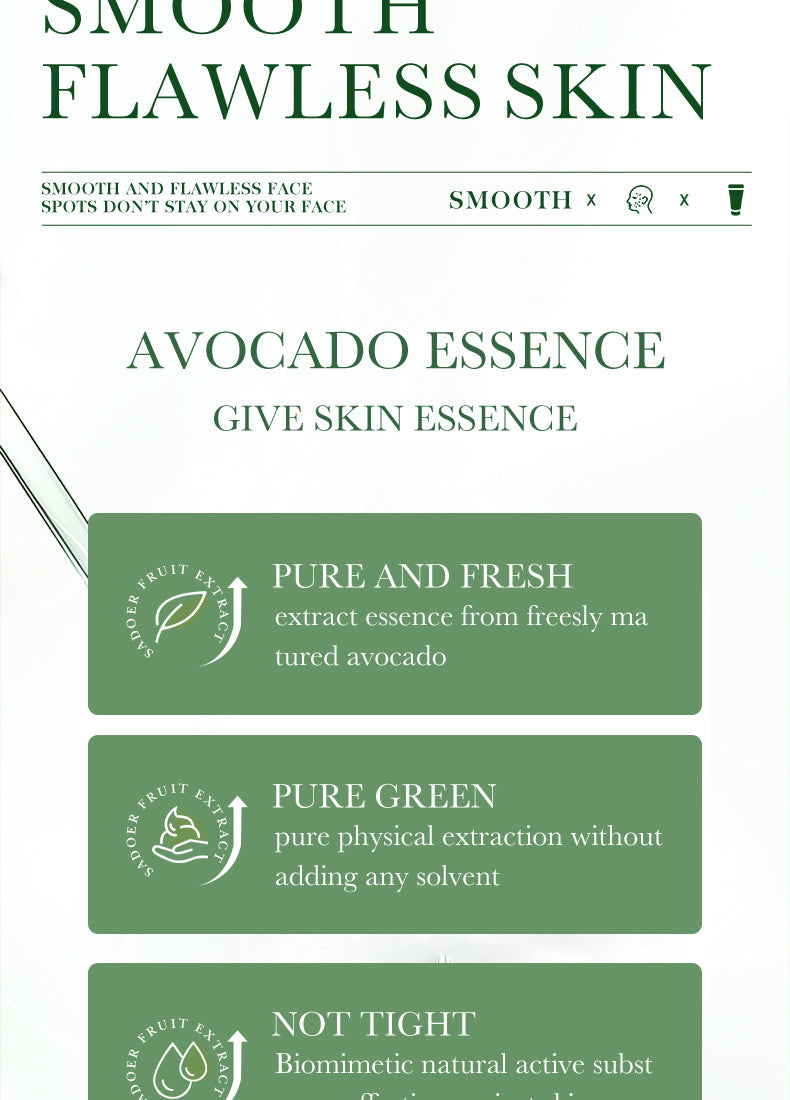 Full English Avocado Skincare Set SADOER Cleansing, moisturizing and moisturizing six-piece set  foreign trade wholesale