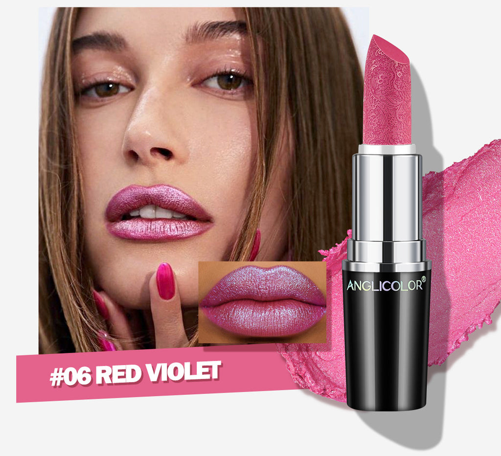 Specially designed for makeup, non-smudging, non-stick cup lipstick, pearlescent moisturizing lipstick, pearlescent nourishing moisturizing color-changing lip balm