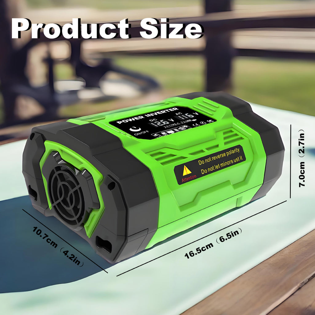 US Standard Socket Car Inverter200W 300W 600W12V Turn110V Dual Socket Dual USB Double Type-C