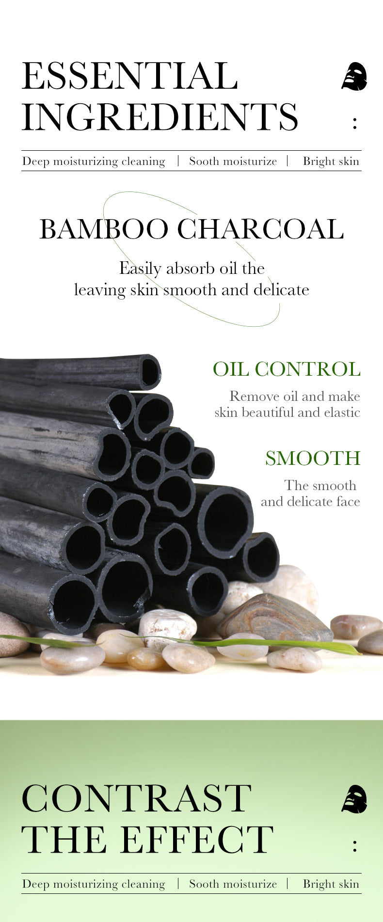 Cleansing Mask25g ZOZU Bamboo Charcoal Deep Cleansing Blackhead Removal Sheets Cross-Border Wholesale