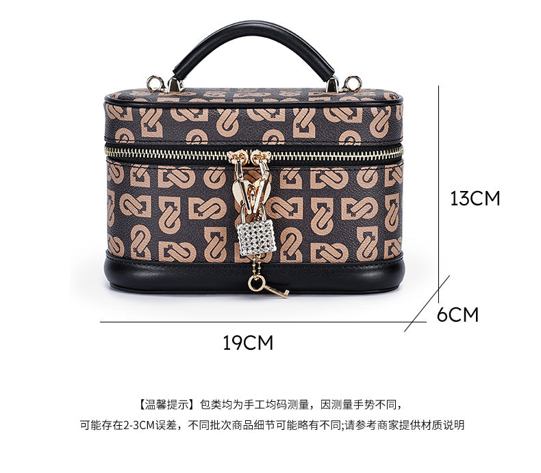 European and American Retro Printed Chain Small Square Bag Trendy Crossbody Women's Bag Niche Versatile Shoulder Handbag Women's Manufacturer