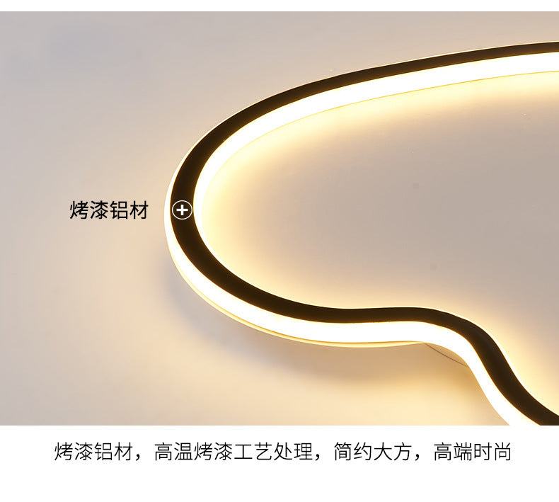 Nordic Minimalist Ultra-Thin LED Ceiling Lamp Heart-Shaped Children's Room Lighting Eye Protection Master Bedroom Boys Girls Creative