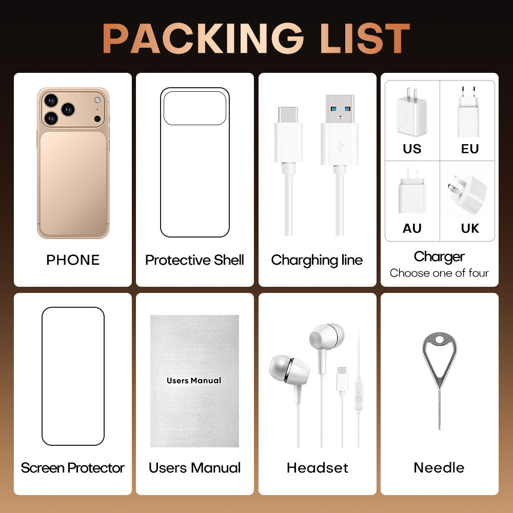 Hot Sale i17 Pro Max Android Smartphone16+1T Mobile phone source factory available