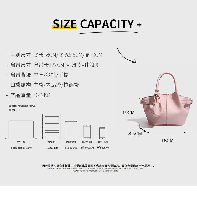 European and American Style Dumpling Handbag Fashion Women's Bag Single Shoulder Bag Versatile Stylish Crossbody Bag Large Capacity High-end Feel