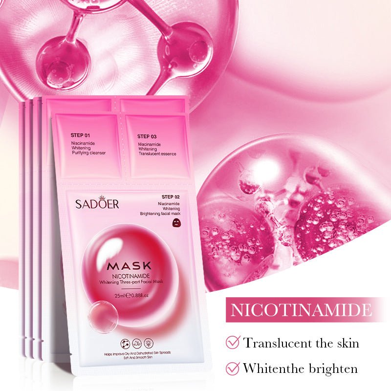Trilogy Mask SADOER Hyaluronic Acid Firming Acne Removal Hydrating Beauty Mask Cross-Border Wholesale