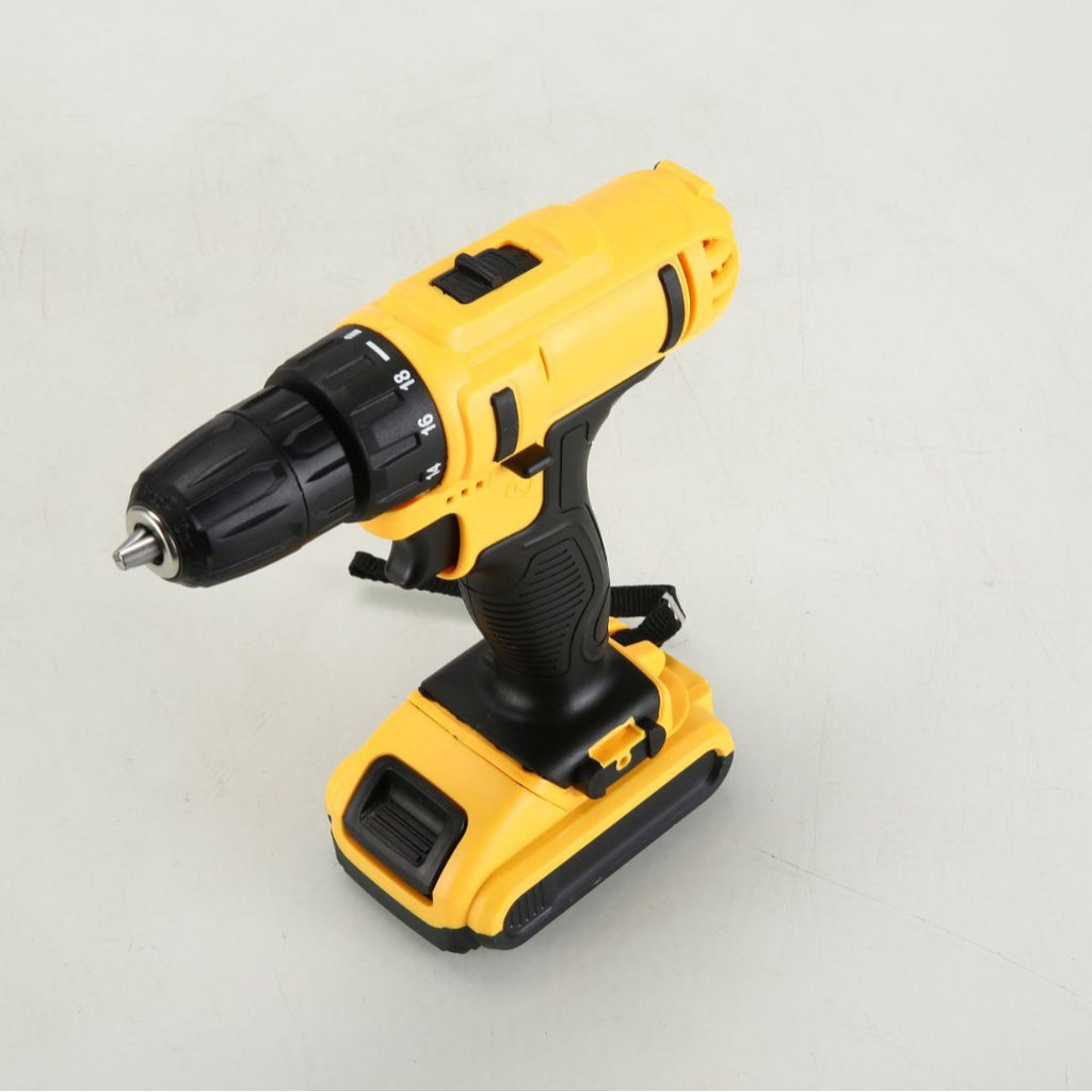 21V Lithium Battery Cordless Drill Tool Box Rechargeable Multi-Function High-Power Impact Drill Electric Hardware Tool Set