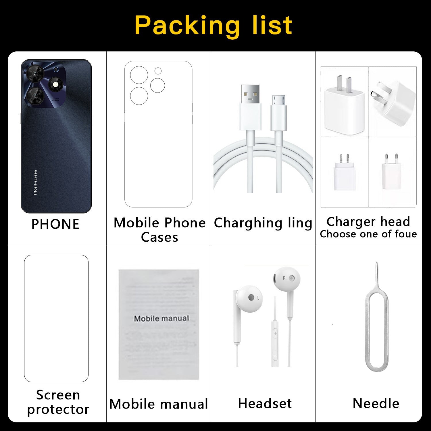 Mobile Phone Spark10 Pro 7.3Inch Large Screen16+1T Factory Price for Android Phones(Popular)