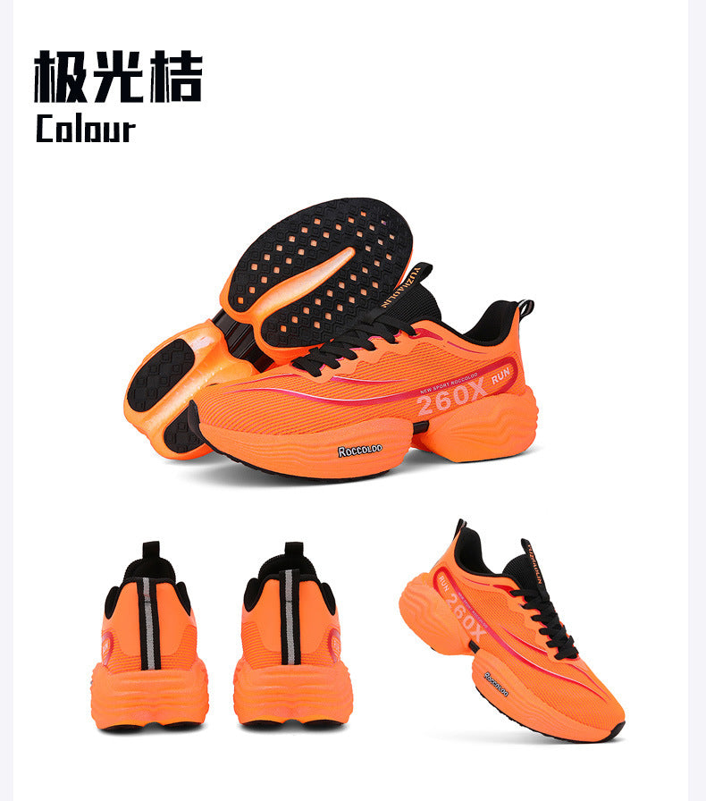 2025New Carbon Plate Anti-Slip Soft Sole Sports Shoes Dropshipping Couple Mesh Breathable Racing Running Shoes