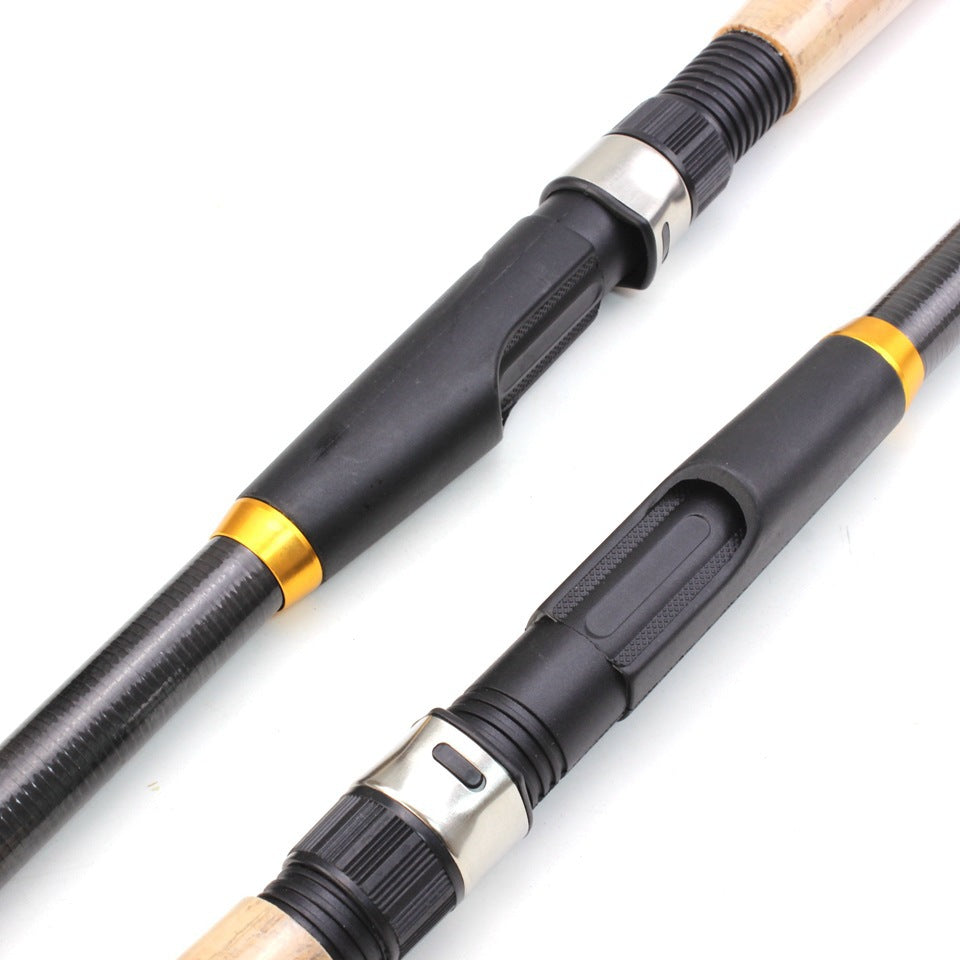 An Ultra-Short Retractable Lure Rod Short Sea Rod Wooden Handle Fishing Rod European and American Sales Over 10,000 Fishing Gear