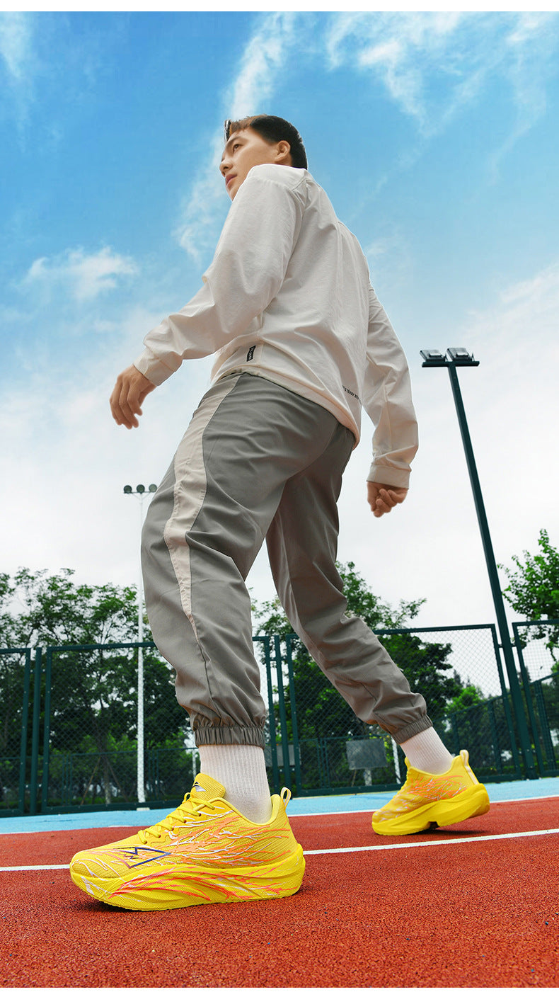 Zhi Jing5Generation pro Full-length Carbon Plate Casual Versatile Running Shoes for Teenagers Professional Lightweight Breathable Shock-absorbing Sports Shoes